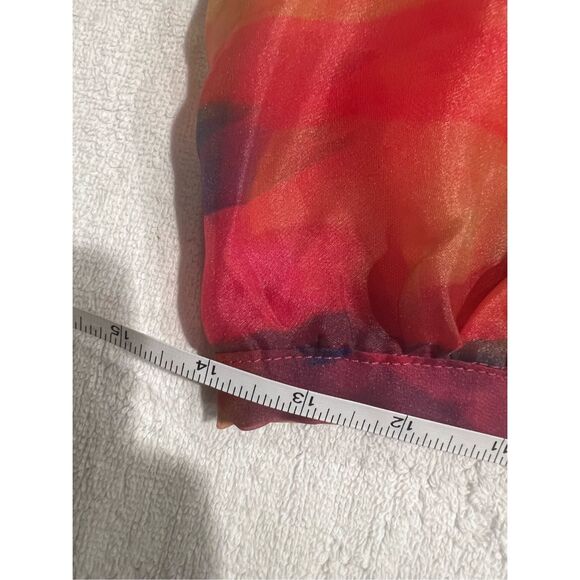 Luxxel Crop Top and Maxi Skirt Set - in Aquarelle Print size S Preloved - Picture 7 of 8